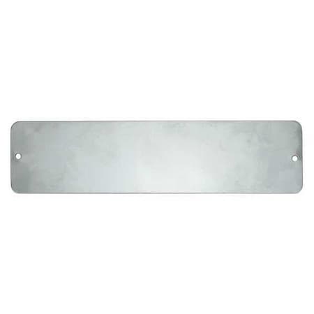 C.H. Hanson Blank Tag, Stainless Steel, 2 in H x 8 in W, Silver, Rectangle, 5 PK 43060