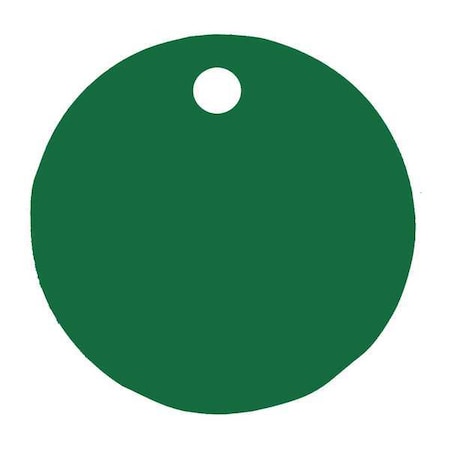 C.H. Hanson Blank Tag, Aluminum, 1 in H x 1 in W, 1 in Dia