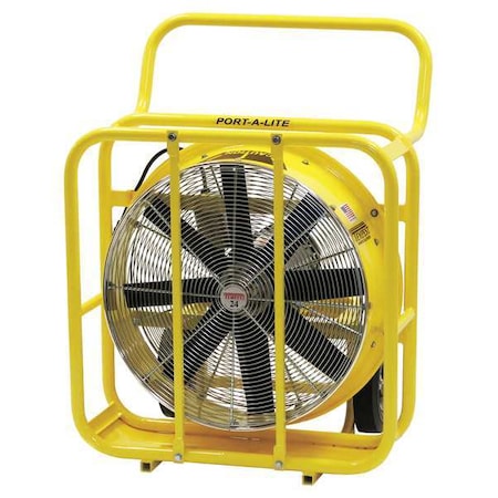 Tempest Standard Duty Air Circulator, Floor Mount, 24 in Blade Dia, 115/208-230V, 12,867 cfm 913-1065