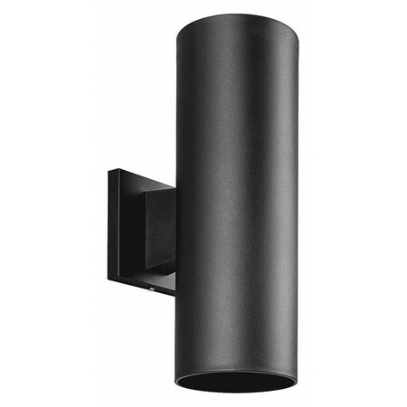 Progress Lighting Cylinder 2-Light Wall Lantern, 75 W, Black P5713-31