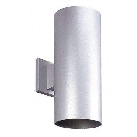 Progress Lighting Cylinder 2-Light Wall Lantern, 250 W, Metallic Gray P5642-82
