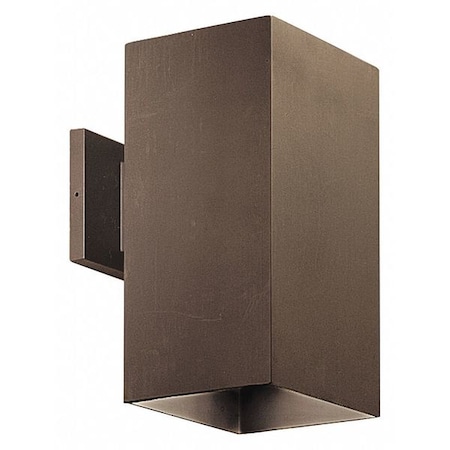 Progress Lighting Square 1-Light Wall Lantern, 250 W, Antique Bronze P5643-20