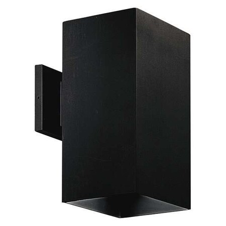 Progress Lighting Square 1-Light Wall Lantern, 250 W, Black P5643-31