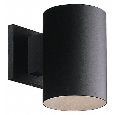 Progress Lighting Cylinder 1-Light Wall Lantern, 75 W, Black P5674-31