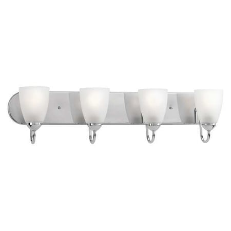 Progress Lighting Gather 4-Light Bath & Vanity, 100 W, Polished Chrome P2709-15