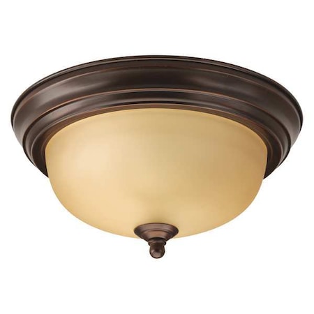 Progress Lighting Melon 1-Light Flush Mount, 60W, Antique Bronze P3924-20T
