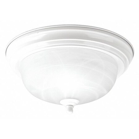 Progress Lighting Melon 1-Light Flush Mount, 60 W, White P3924-30