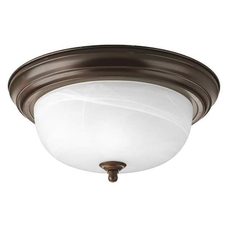 Progress Lighting Melon 2-Light Flush Mount, 75W, Antique Bronze P3925-20