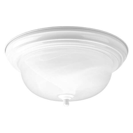 Progress Lighting Melon 2-Light Flush Mount, 75 W, White P3925-30
