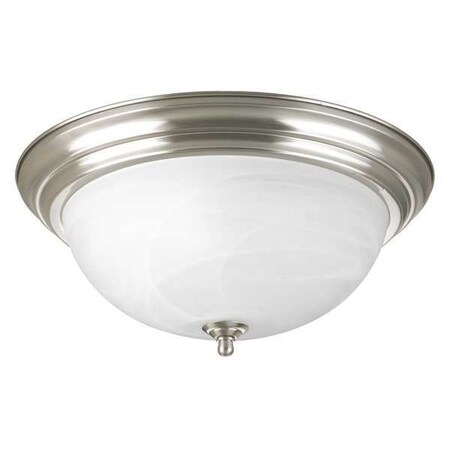 Progress Lighting Melon 3-Light Flush Mount, 60 W, Brushed Nickel P3926-09