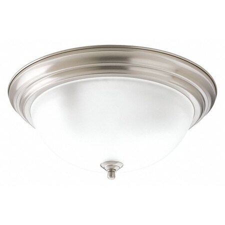 Progress Lighting Melon 3-Light Flush Mount, 18 W, Brushed Nickel P3926-09EB