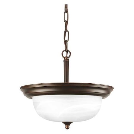 Progress Lighting Melon 2-Light Flush Mount, 100 W, Antique Bronze P3927-20