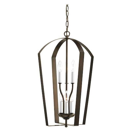 Progress Lighting Gather 6-Light Foyer, 60 W, Antique Bronze P3929-20