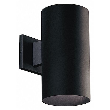 Progress Lighting Cylinder 1-Light Wall Lantern, 250 W, Black P5641-31
