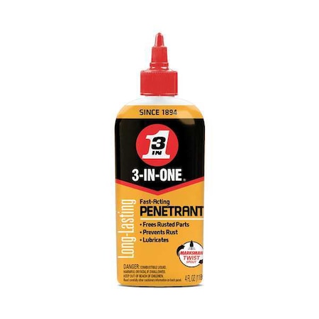 3-In-One Penetrant, -50 to 500F, 4 Oz. 120015