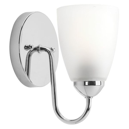 Progress Lighting Gather 1-Light Bath & Vanity, 100 W, Polished Chrome P2706-15
