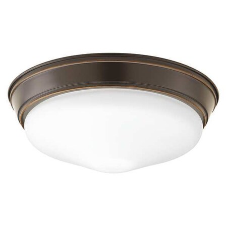 Progress Lighting 1-Light Etched LED Flush Mount, 17 W, Antique Bronze P2303-2030K9