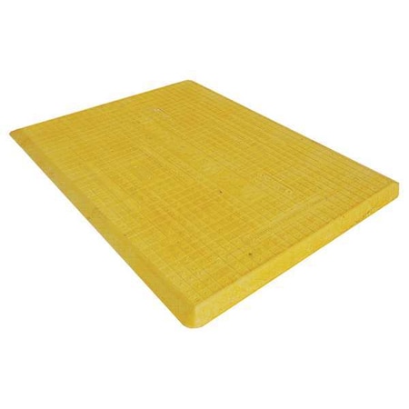 Zoro Select Trench Cover Fiberglass Yellow, 47.2 in W x 63 in L, 1.18 in Thick CSP-TC35-Y