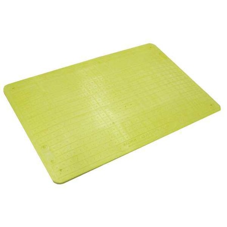 Zoro Select Trench Cover Fiberglass Yellow, 31.5 in W x 47.2 in L, 0.93 in Thick CSP-TC27-Y