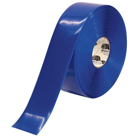Mighty Line Industrial Safety Floor Marking Tape Vinyl Blue, 3" W x 100 ft. L, 50 mil Thick 3RB