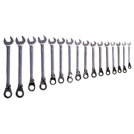 Westward Ratcheting Wrench Set, Combination 20PH22