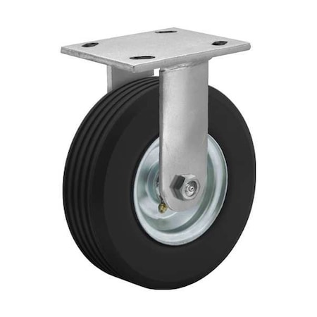 Colson 10" X 3-1/2" Non-Marking Rubber Monoprene Rigid Caster, No Brake, Loads Up To 440 lb 16SZ10628R