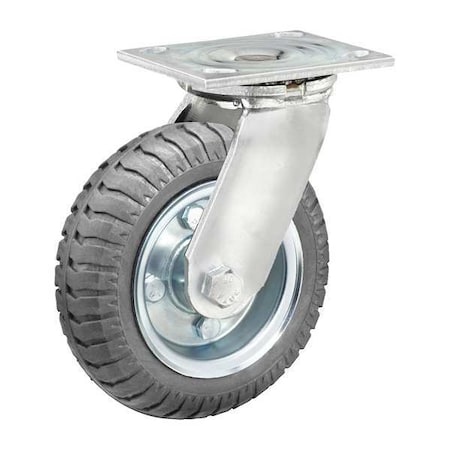 Colson 8" X 2" Non-Marking Rubber Monoprene Swivel Caster, No Brake, Loads Up To 280 lb 16SV08428S