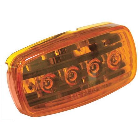 REESE Small Clearance Light, Amber, Oblong, Lamp Type: Led 73846