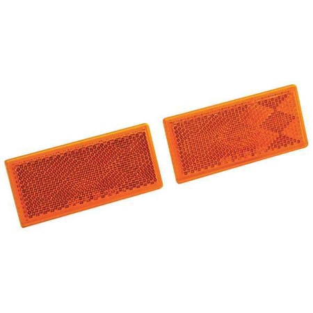 REESE Reflector, Amber, Rectangle, PK2 73887