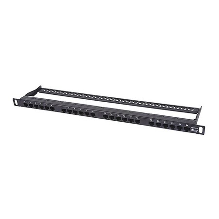 Monoprice Patch Panel, 24P, Half U 10033