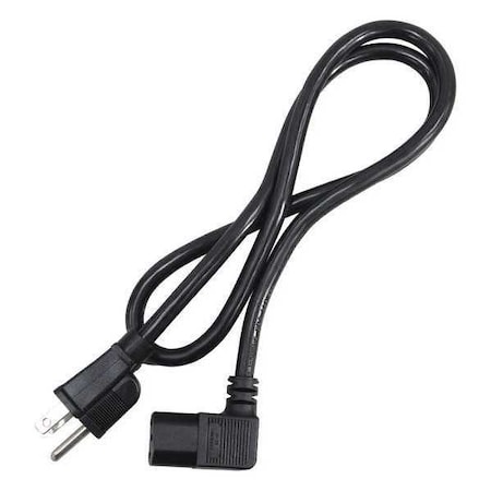ZORO SELECT PC Power Cord, 5-15P, IEC C13, 3 ft., Blk, 13A 20PX04ID