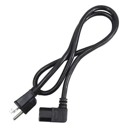 Zoro Select PC Power Cord, 5-15P, IEC C13, 3 ft., Blk, 10A 20PW99ID