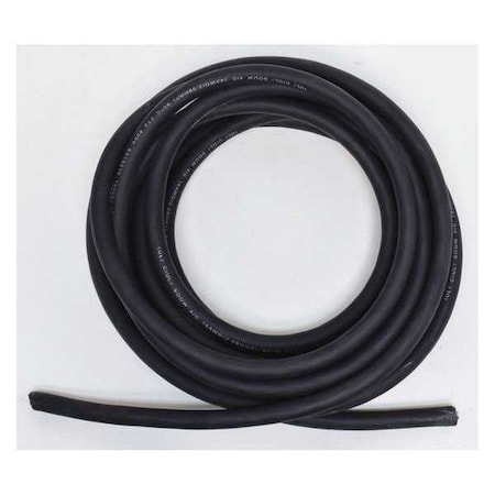 Zoro Select Portable Cord, SOOW, 14 AWG, 4 C, Black, Rubber, Stranded, 600V, Indoor/Outdoor, 25 ft E3643