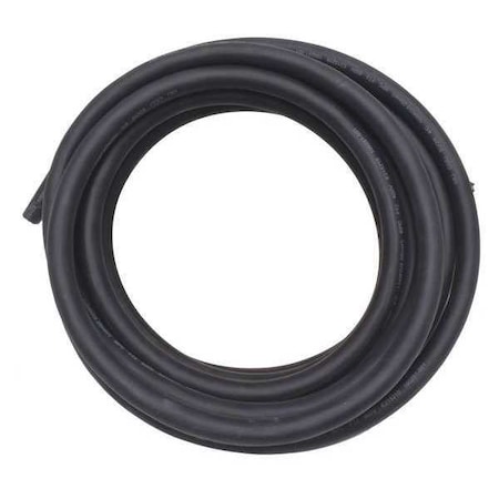 Zoro Select Portable Cord, SOOW, 10 AWG, 4 C, Black, Rubber, Stranded, 600V, Indoor/Outdoor, 25 ft E3648