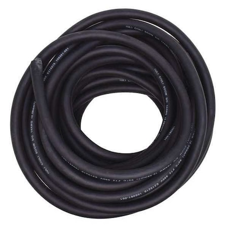 Zoro Select Portable Cord, SOOW, 14 AWG, 5 C, Black, Rubber, Stranded, 600V, Indoor/Outdoor, 50 ft E3660