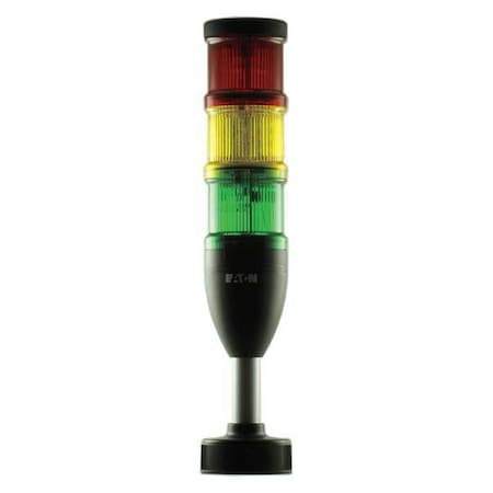 Eaton Tower Light Assembly, Red, Yellow, Green, 24V AC/DC, Not Applicable FPM, 70 mm Dia., Support Tube SL7-100-L-RAG-24LED