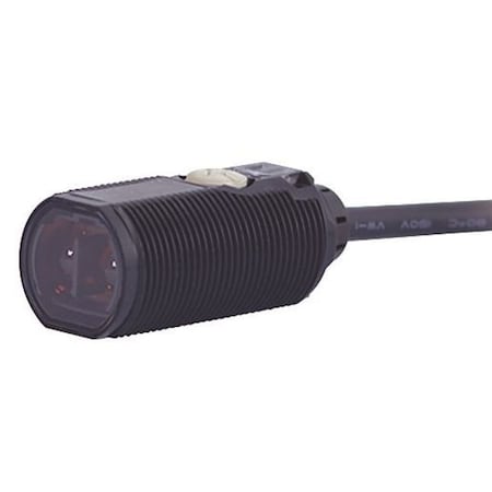 Omron Retroreflective Photoelectric Sensor, Bare Wire, Straight, Cylindrical, Selectable Light On/Dark On, PNP E3FA-BP112M