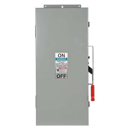 Siemens Nonfusible, Safety Switch, Heavy Duty, 600 V, 3PST HNF663J