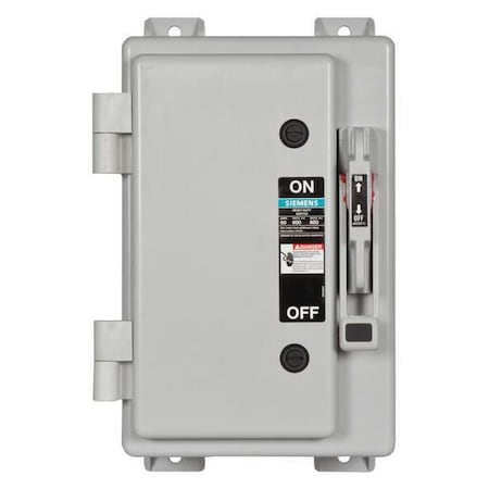 Siemens Fusible, Safety Switch, Heavy Duty, 600 V, 3PST HF362NX