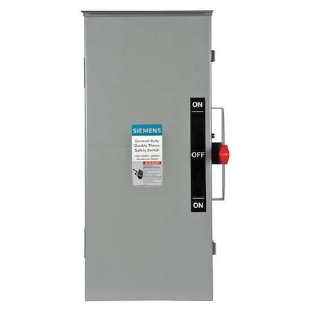 Siemens Nonfusible, Safety Switch, General Duty, 240 V, 2PDT DTGNF223NR