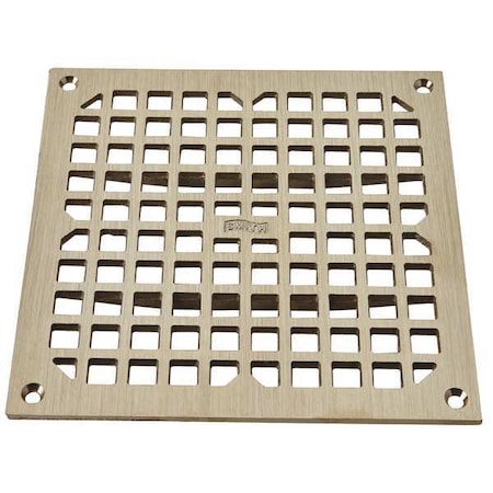 Jay R. Smith Manufacturing Galvanized; Top: Nickel Bronze, Grate, Sanitary Drains 3100G