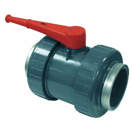 Spears 6" FNPT PVC Ball Valve Inline 1821-060SR
