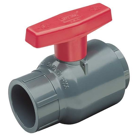 Spears 1/2" FNPT PVC Compact Ball Valve Inline 2121-005