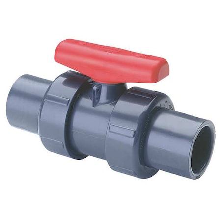Spears 1-1/2" Socket PVC Ball Valve Inline 3622R-015