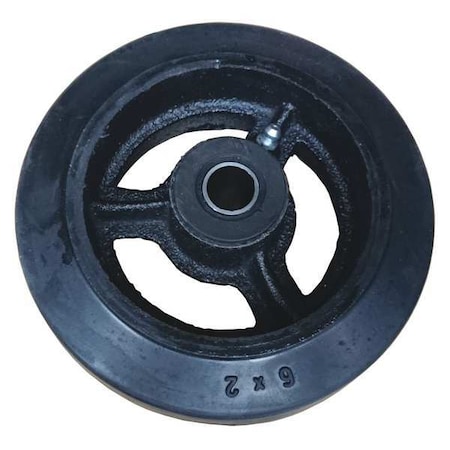 Dayton Mold-On Rubber Wheel, 6 MH34D65001G