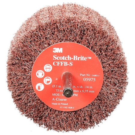 Scotch-Brite Flap Brush, Finishing, 3 in., Coarse FN510079406