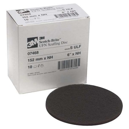 Scotch-Brite Hook-and-Loop Surface Conditioning Disc, 6" Dia, No Hole, Silicon Carbide, 1500 Grit, Coated Type 7000120839