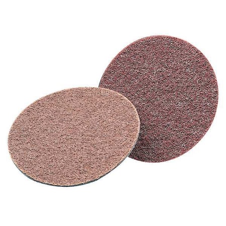 Scotch-Brite Hook-and-Loop Surface Conditioning Disc, 7" Dia, No Hole, Aluminum Oxide, 80 Grit, Non-Woven Type 61500123312