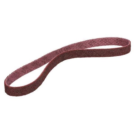 Scotch-Brite Surface-Conditioning Belt, 2 in W, 34 in L, Non-Woven, Aluminum Oxide, Not Applicable Grit, Medium 7000120607