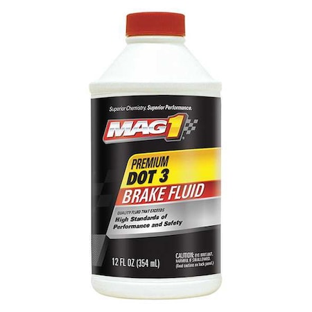 Mag 1 Brake Fluid, Liquid, Clear, 12 Oz MAG00122